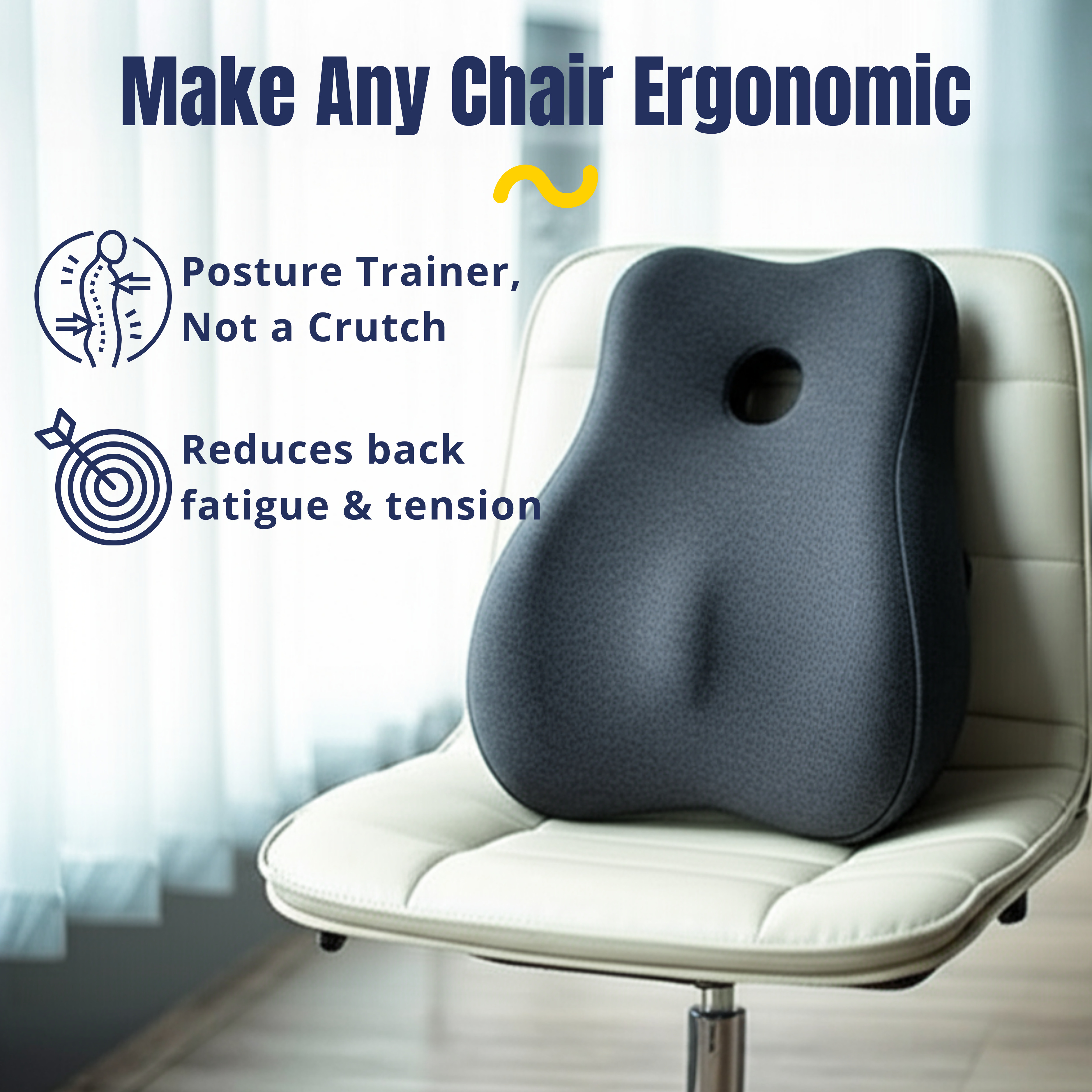 CushCamel™ Ergonomic Back Support Cushion