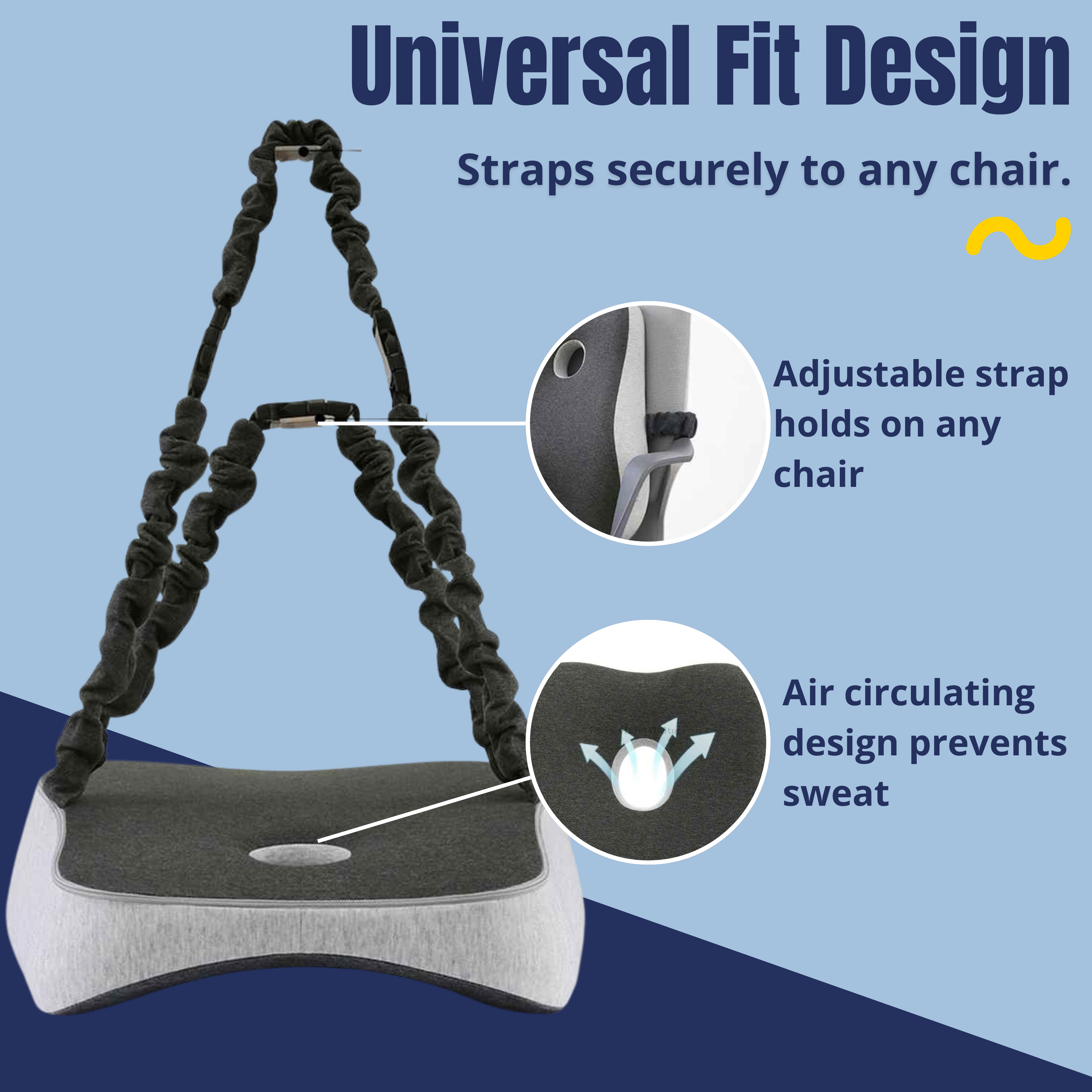 CushCamel™ Ergonomic Back Support Cushion