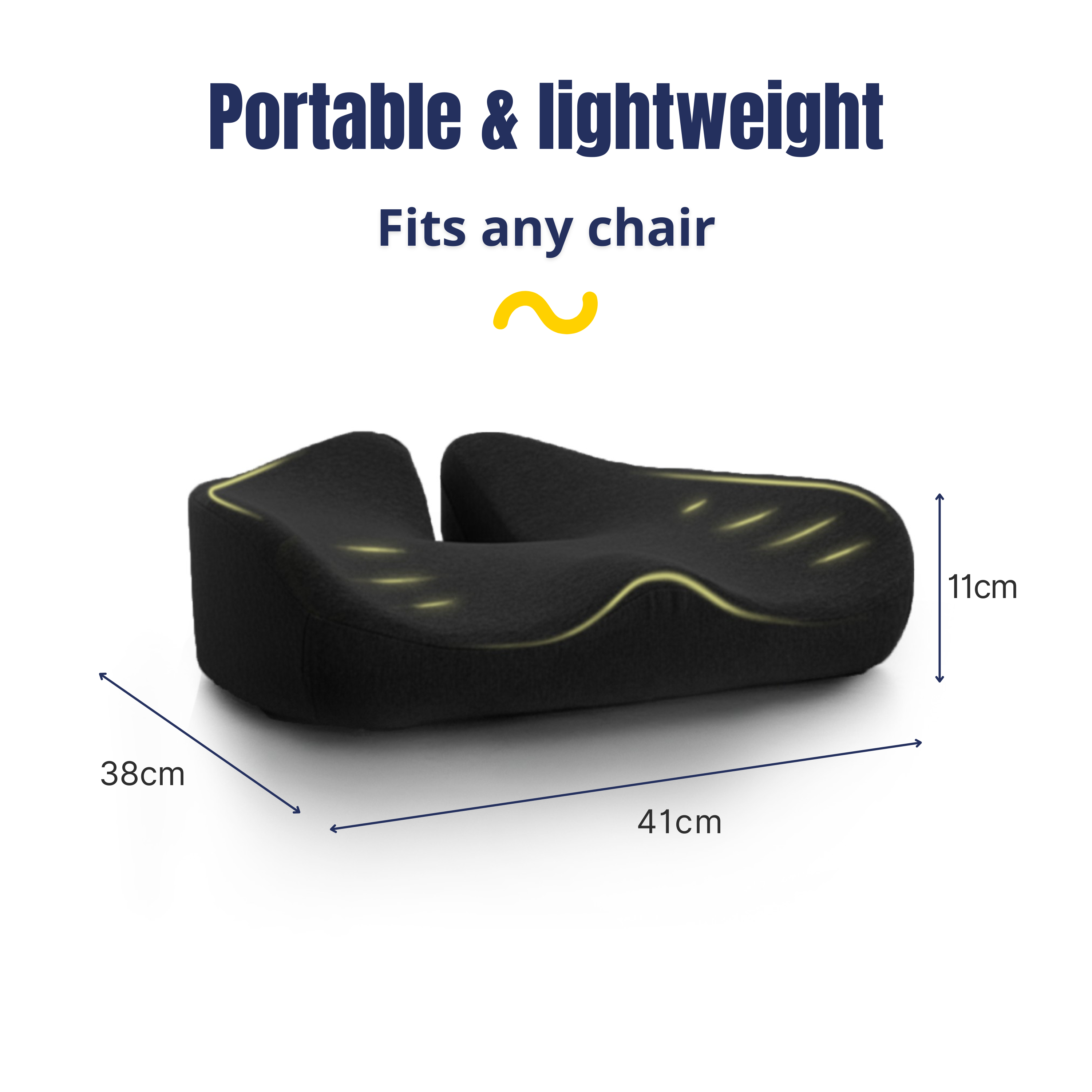 CushCamel™ Ergonomic Seat Cushion